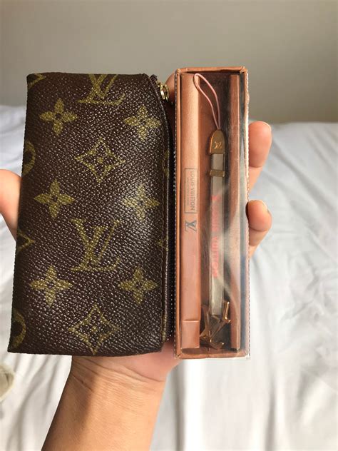 used louis vuitton wallet keychain|Louis Vuitton key pouch wallet.